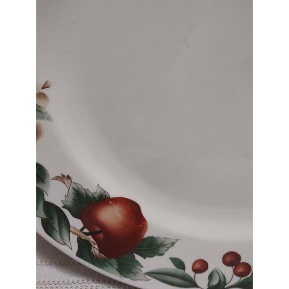 Cades Cove Collection apple & blossom design 10.5" stoneware dinner plate only - Picture 5 of 6